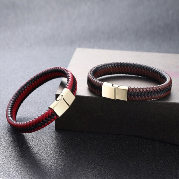 Pu Leather Men Bracelet