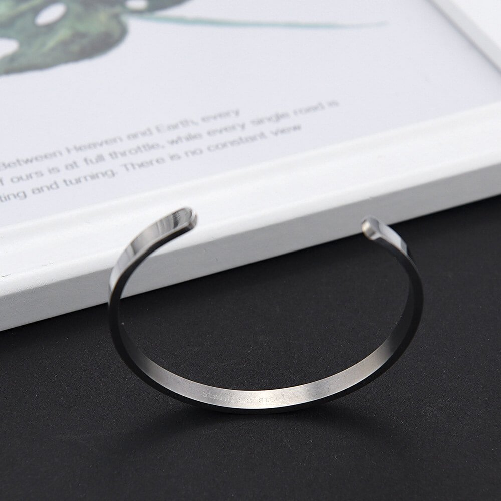 Men's Bracelet Bangle Custom Stainless Steel Custom Logo Bracelets Men Steel Bangle Stainless Steel Bracelets Men Gold Bangle