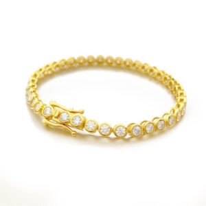 3mm moissanite bracelets Full inclusion GOLD