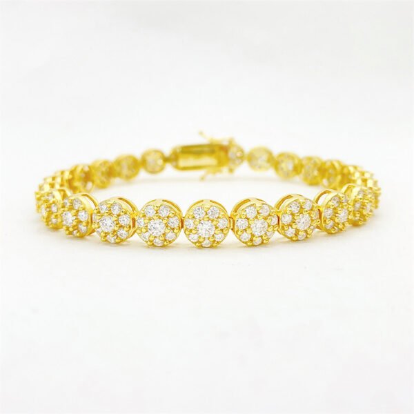 ZB0510 hiphop full diamond Moissanite bracelet (3)