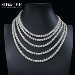 6.5mm moissanite tennis chain necklace bracelet ZB0531