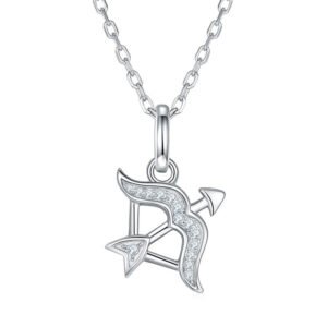Constellation Sagittarius Pendant 925 Silver Moissanite Necklace