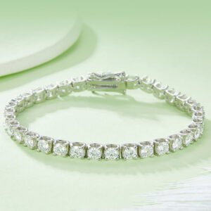 3mm 4mm 5mm 925 Silver Moissanite Tennis Chain