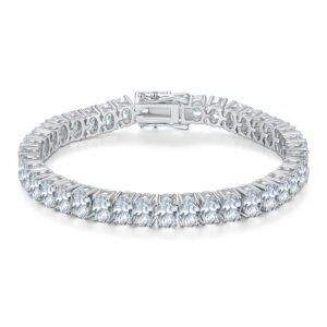 5mm oval moissanite bracelet