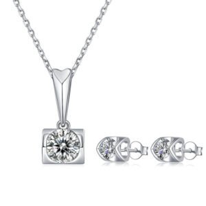 angel's kiss moissanite jewelry set