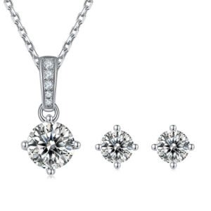 moissanite Jewelry set Round