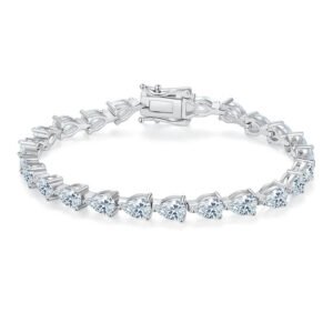 pear shape moissanite bracelet