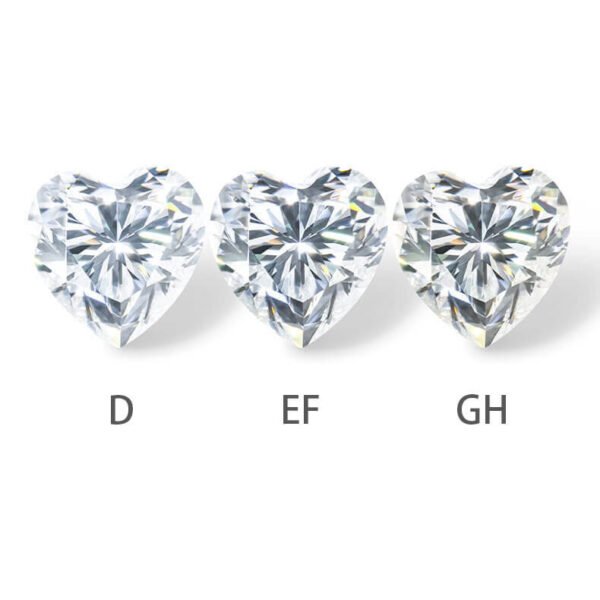 Heart Cut D EF GH Color VVS Moissanite