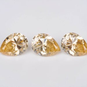 Pear Cut 1ct 2ct 3ct Champagne Moissanite