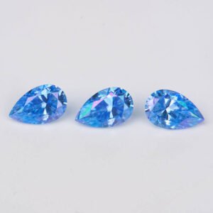 Pear Cut 1ct 2ct 3ct Klein Blue Moissanite