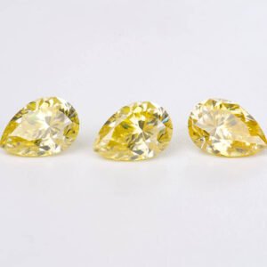 Pear Cut 1ct 2ct 3ct Lemon Yellow Moissanite