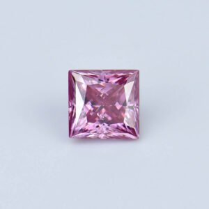 Princess Cut Square Shape 1ct 2ct 3ct Pink Moissanite