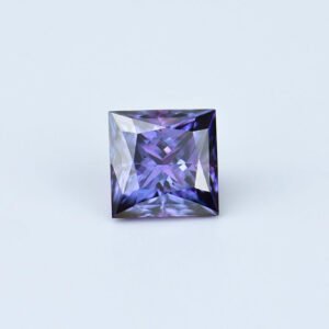 Princess Cut Square Shape 1ct 2ct 3ct Purplish Blue Moissanite