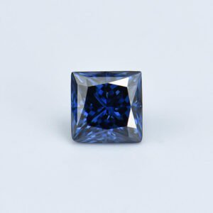 Princess Cut Square Shape 1ct 2ct 3ct Royal Blue Moissanite