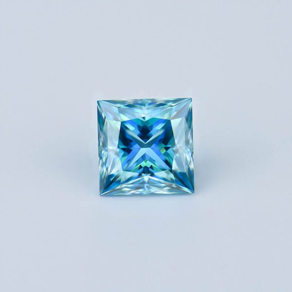 Princess Cut Square Shape 1ct 2ct 3ct Sea Moissanite