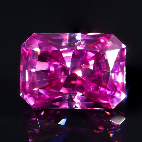 Radiant Cut 1ct 2ct 3ct Sakura Pink Moissanite