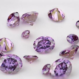 Oval Cut 1ct 2ct 3ct Purple Moissanite Stones